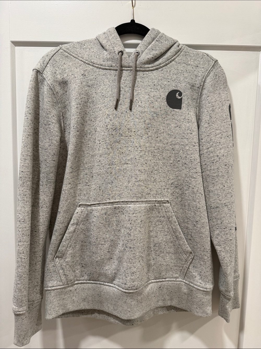Carhartt Women’s Gray Hooded Sweatshirt - Classic Logo Pullover